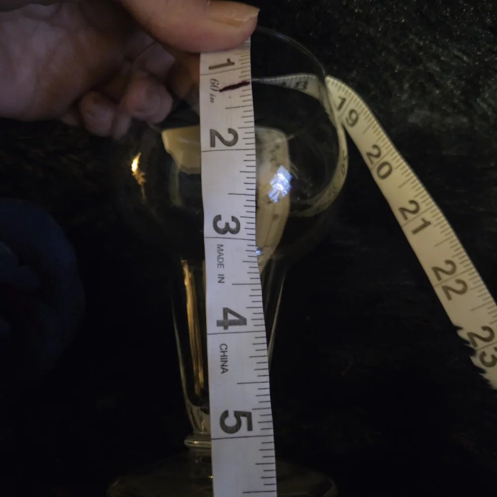 Vintage Clear Glass Sherbet Goblet Dessert Coupe Pedestal Glass Retro Barware